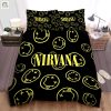 Grunge Dreamscape Nirvana Logo Duvet Set Sleep Like A Rockstar elitetrendwear 1