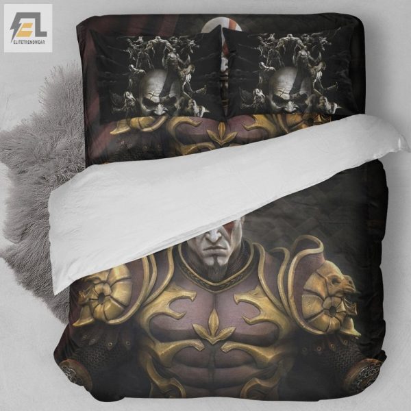 Sleep Like A God Kratos Duvet Cover Set Brawler Bedding elitetrendwear 1