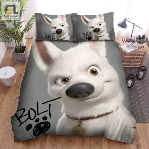 Snuggle With Bolt Hilarious 2008 Movie Poster Bedding Set elitetrendwear 1