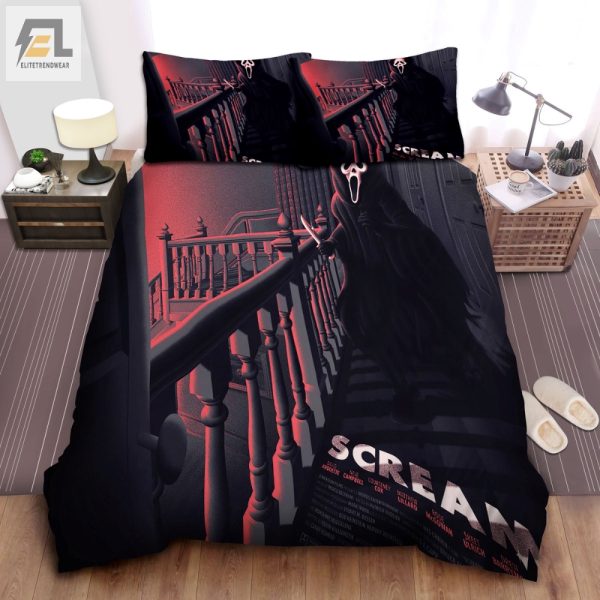 Sleep With Ghostface Comfy Scream Poster Duvet Bedding Set elitetrendwear 1