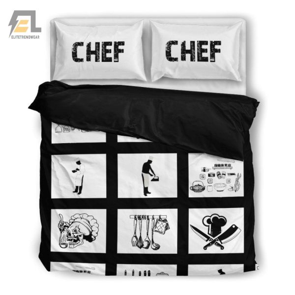 Sleep Like A Gourmet In Chef Duvet Cover Bedding Sets elitetrendwear 1