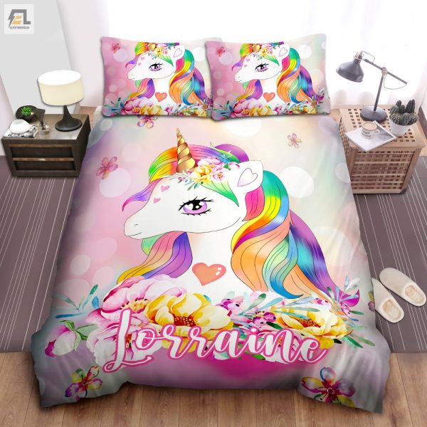 Whimsical Unicorn Floral Duvet Perfect Gift For Unicorn Fans elitetrendwear 1