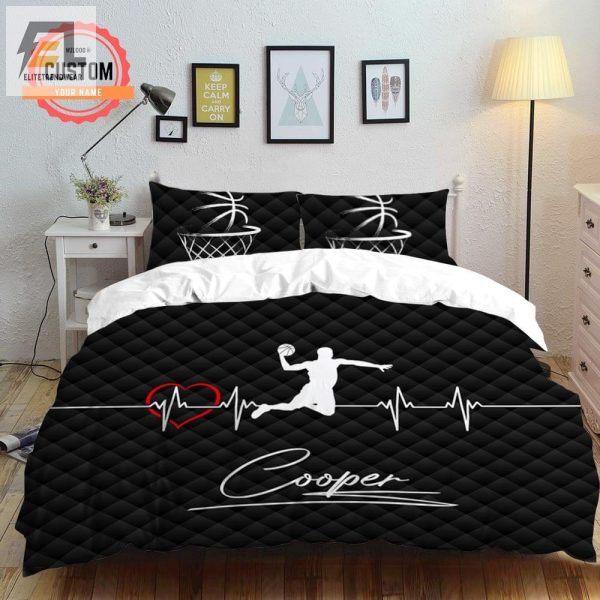 Dunk Dreams Hilarious Custom Basketball Lover Bedding Set elitetrendwear 1