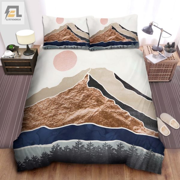 Sleep Under Mt. Hood Cozy Comical Duvet Cover Sets elitetrendwear 1