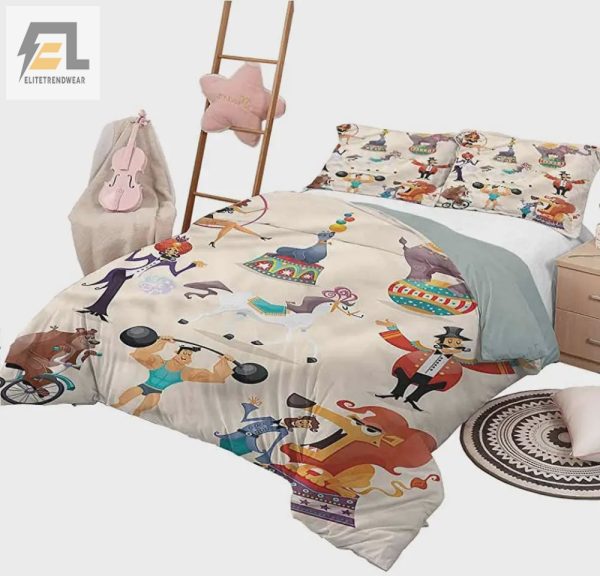 Clown Around In Comfort Unique Circus Duvet Cover Sets elitetrendwear 1