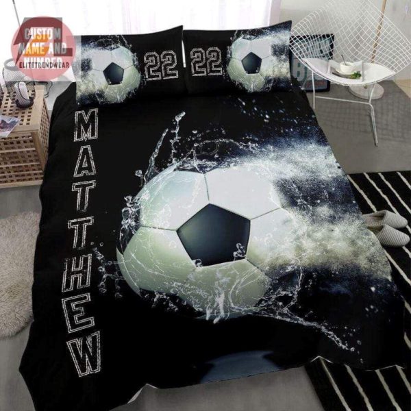 Kickin Dreams Quirky Personalized Soccer Bedding Sets elitetrendwear 1