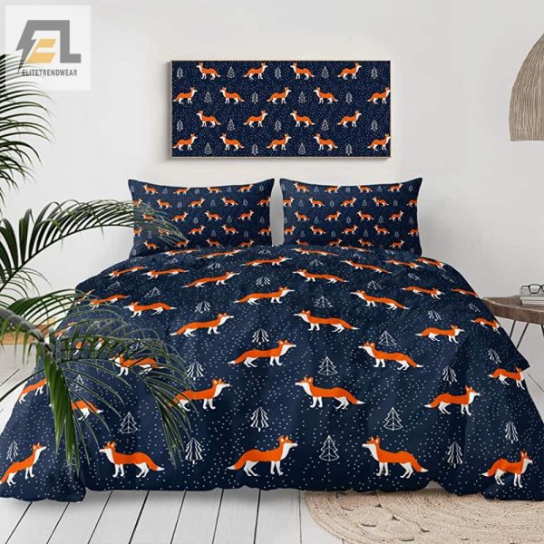 Foxy Winter Comforter Cozy Woodland Fun For Kids Teens elitetrendwear 1