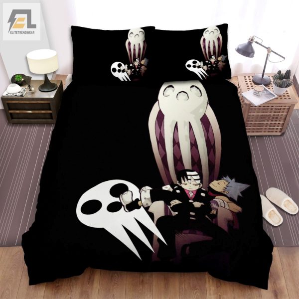 Snuggle With Soul Eater Pals Quirky Cozy Bedding Sets elitetrendwear 1