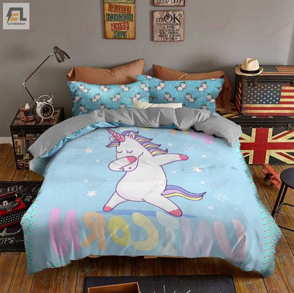 Magical Unicorn Dabbing Duvet Comfy Hilariously Unique elitetrendwear 1