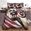 Sleep Like A Hero Captain America Flag Duvet Set elitetrendwear 1