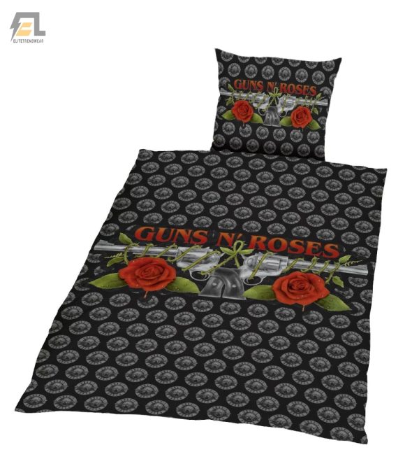 Sleep Like A Rockstar Cozy Gun N Roses Bedding Sets elitetrendwear 1