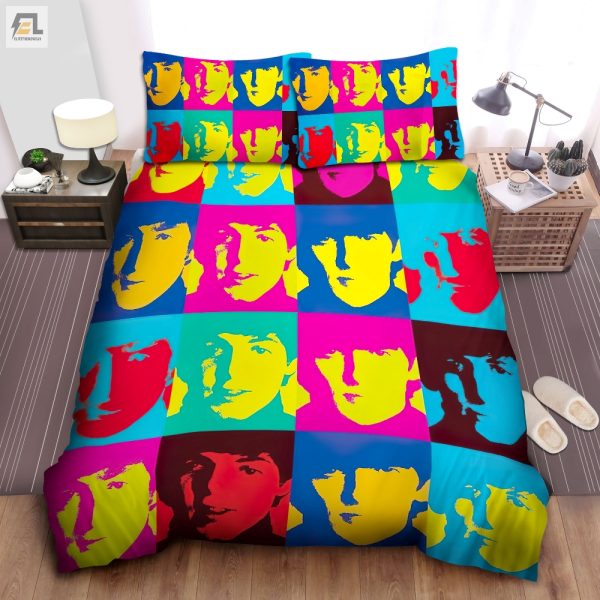 Sleep Like A Rockstar Beatles Pop Art Duvet Cover Set elitetrendwear 1