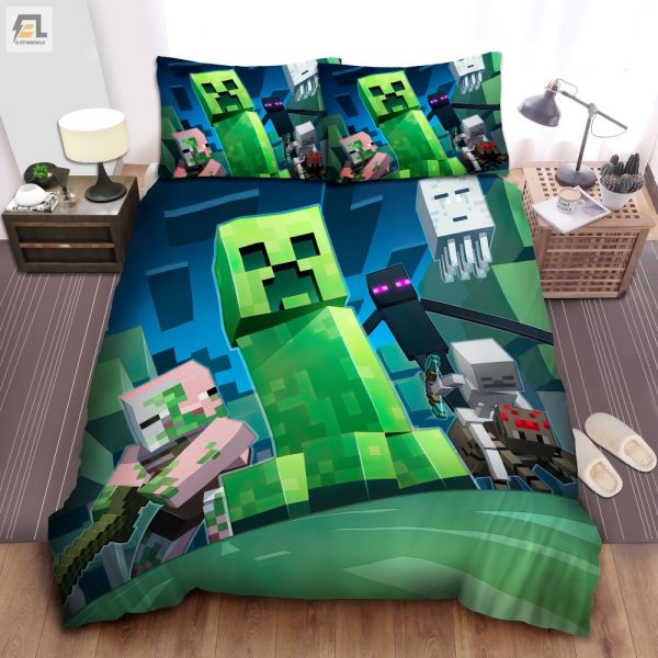 Sleep With Creepers Quirky Minecraft Monster Bedding Sets elitetrendwear 1