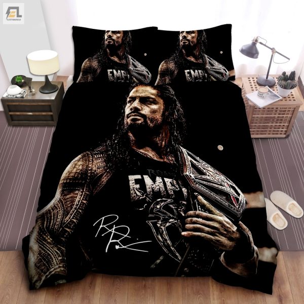 Sleep Like A Champ Funny Roman Reigns Duvet Set elitetrendwear 1