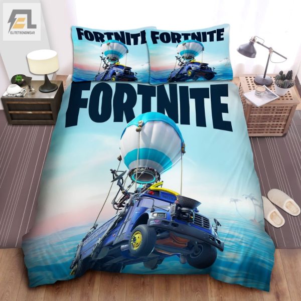 Sleep Like A Victory Royale Fortnite Battle Bus Bedding Set elitetrendwear 1