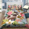 Snuggle With A Sloth Funny 3D Tree Duvet Cover Set elitetrendwear 1