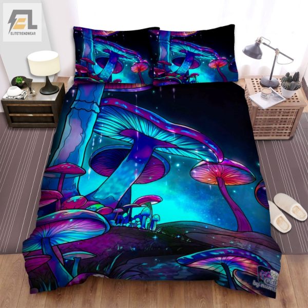 Glow Your Flow Hippie Mushroom Duvet Sets Sleep Groovy elitetrendwear 1