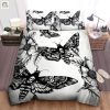 Sleep Tight Black Death Moth Duvet Sets Rest In Piece elitetrendwear 1