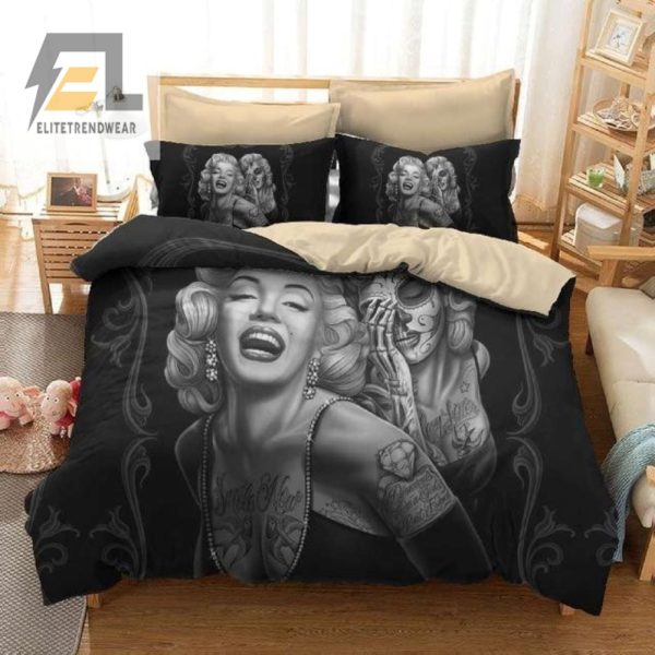 Comfy Marilyn Monroe Skull Duvet Sleep Deadly Stylish elitetrendwear 1