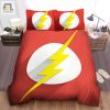 Zoom Into Comfort With The Flash 3D Logo Duvet Cover Set elitetrendwear 1