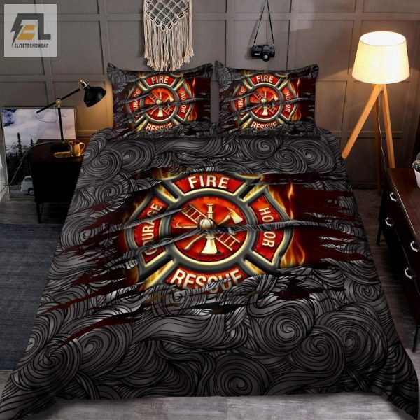 Hot Cozy Nights Funny Firefighter Lover Duvet Sets elitetrendwear 1