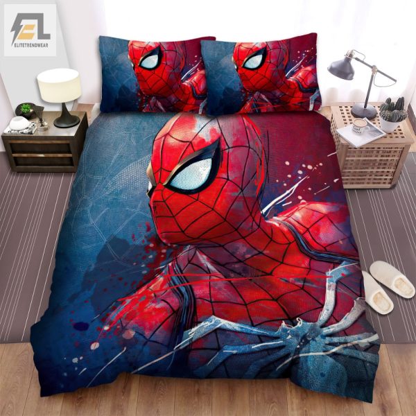 Swing Into Dreams Quirky Spiderman Web Head Bedding Sets elitetrendwear 1