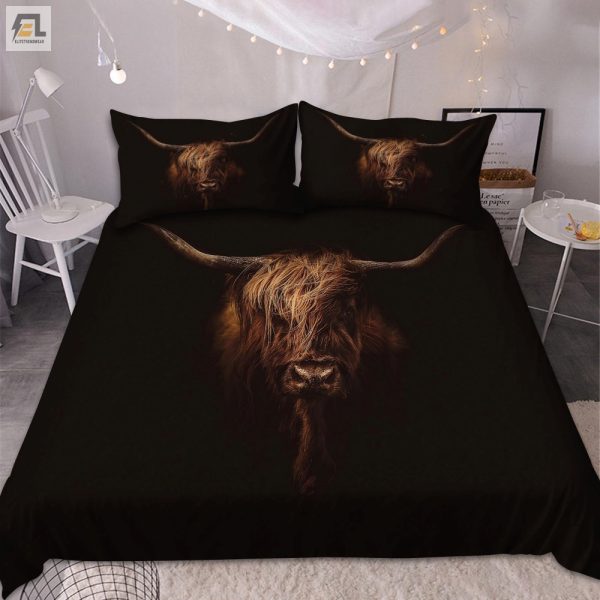 Snuggle With Highland Cows Comfy Quirky Bedding Sets elitetrendwear 1