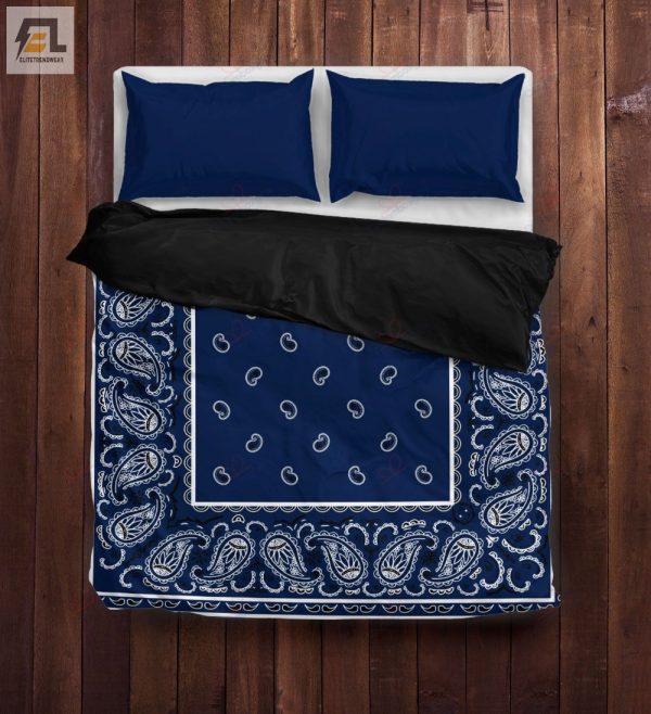 Dream In Blue Quirky Bandana Bedding Sets For Fun Sleep elitetrendwear 1