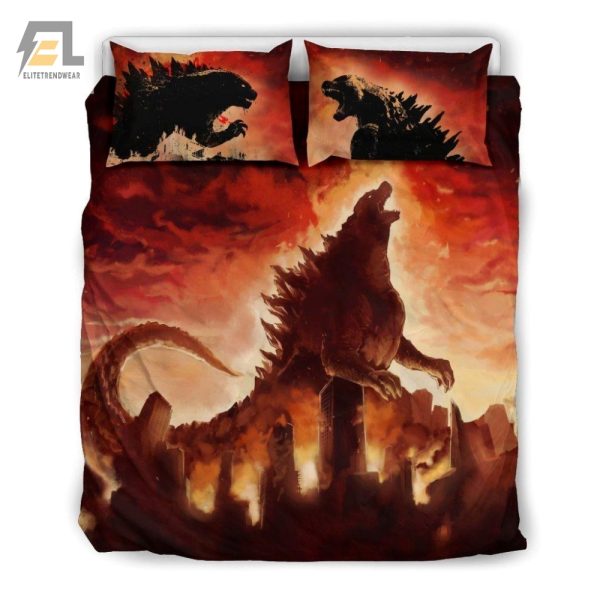 Sleep Safe 3D Godzilla Duvet Unleash Monster Comfort elitetrendwear 1