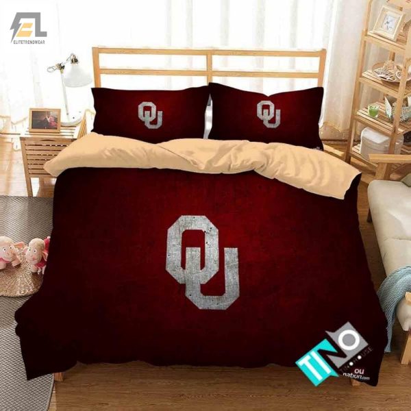 Sooners Snooze Fest Comfy Oklahoma 3D Duvet Sets elitetrendwear 1