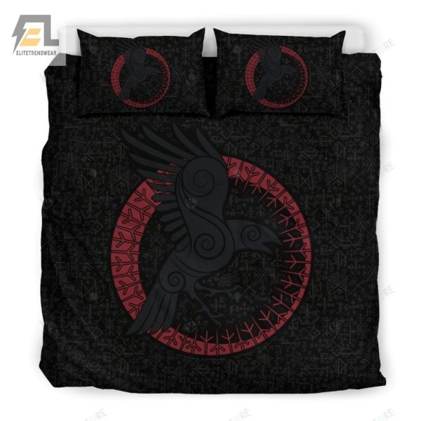 Sleep Like A Norseman Viking Raven Duvet Set Comedy elitetrendwear 1