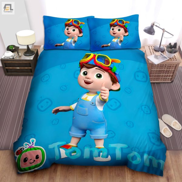 Comfy Cozy Tom Toms Hilarious Blue Cocomelon Duvet Set elitetrendwear 1