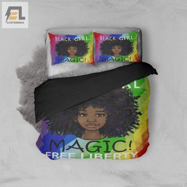 Sleep In Sass Custom Black Girl Magic Rainbow Duvet Sets elitetrendwear 1