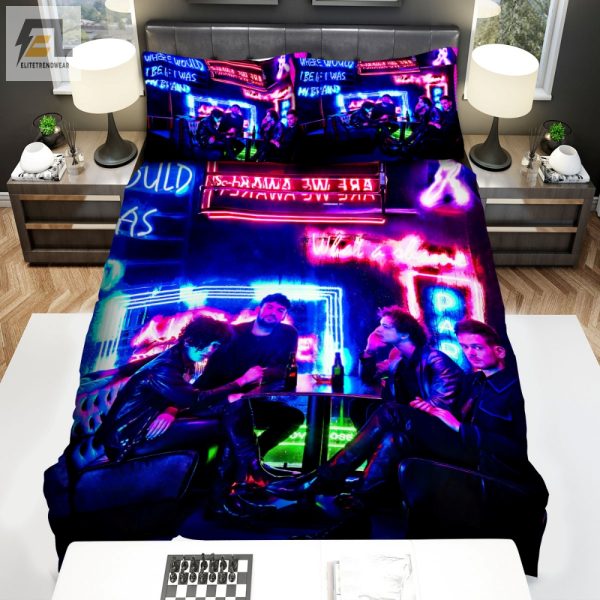 1975 Neon Bar Duvet Quirky Cozy Bedding Paradise elitetrendwear 1