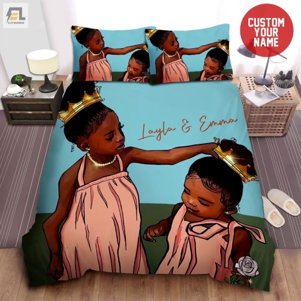 Fix Her Crown Unique Black Girl Magic Custom Duvet Set elitetrendwear 1