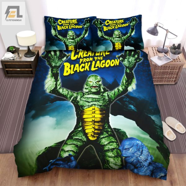 Sleep With A Monster Black Lagoon Duvet Cover Set elitetrendwear 1