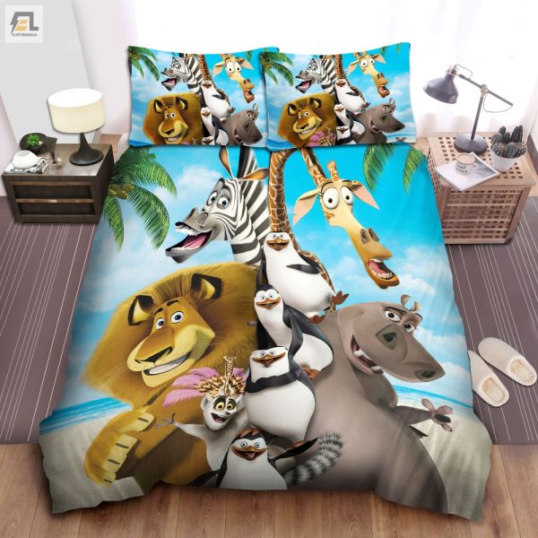 Madagascar Cast Duvet Hilariously Unique Bedroom Comfort elitetrendwear 1