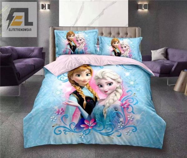 Snuggle With Elsa Anna The Comfiest Frozen Bedding Set elitetrendwear 1