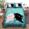 Sleep With Axolotls Unique Comfy Art Duvet Cover Set elitetrendwear 1