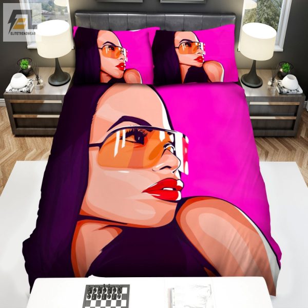 Dream With Aaliyah Cozy Quirky Singer Art Duvet Sets elitetrendwear 1