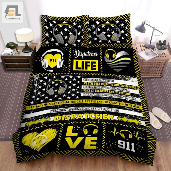 911 Dispatcher Duvet Set Sleep With The Ultimate Responder elitetrendwear 1