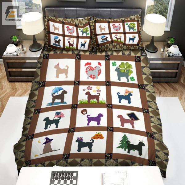 Snuggle With A Doodle Comfy Goldendoodle Duvet Sets elitetrendwear 1