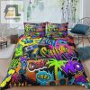 Groovy Graffiti Duvet Urban Chic Bedding For Hip Bedrooms elitetrendwear 1