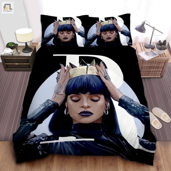 Sleep Like A Queen Rihanna Crown Comforter Set elitetrendwear 1