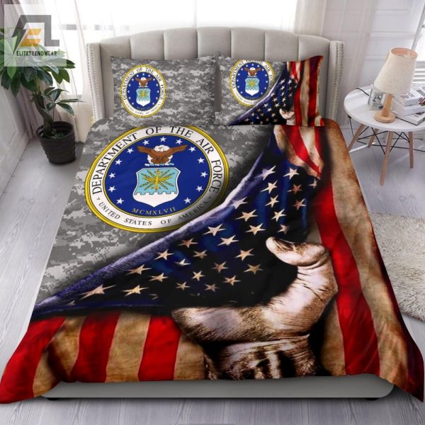 Sleep Like A Pilot Usaf Flag Duvet Sets For Cozy Nights elitetrendwear 1