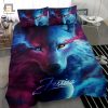 Quirky Wolf Watercolor Bedding Personalize Your Comfort elitetrendwear 1