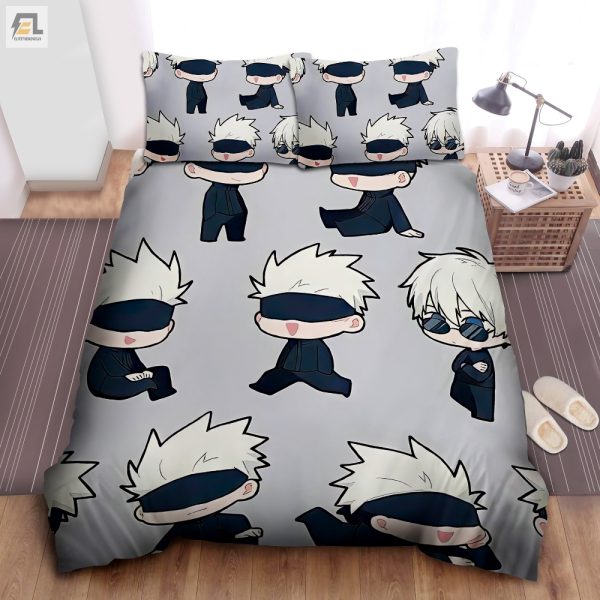 Snooze With Gojo Jujutsu Kaisen Duvet Cover Set Fun elitetrendwear 1