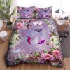 Quirky Hummingbird Lover Gifts Vibrant Purple Duvet Set elitetrendwear 1