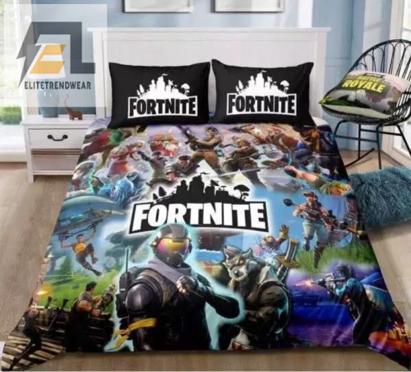 Level Up Your Sleep Hilarious 3D Fortnite Bedding Set elitetrendwear 1