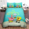 Comfy Funny Spongebob Squidward Patrick Duvet Set elitetrendwear 1